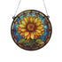 Sunflower Stained Glass Effect Suncatcher